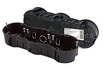 Коробка установочная СП 3-х местная, 212х70х45мм, саморезы, IP20, инд. штрихкод,  TDM