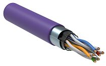 ITK Витая пара F/UTP кат.6 4х2х23AWG LSZH фиолетовый (305м) IEK
