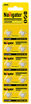 Элемент питания Navigator 95 667 NBT-10 (LR58, AG11, LR721, BP10)