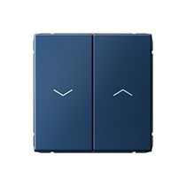 ARTGALLERY 2-клавишный ВЫКЛЮЧАТЕЛЬ ДЛЯ ЖАЛЮЗИ, 2х сх.4, 10А, механизм, быстрозажим. клем., АКВАМАРИН