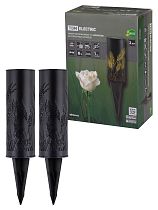 Набор светильников  СС "Колосок" на солнечных батареях, сталь, 6х27 cм, 2 шт,  TDM