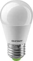 Светодиодная лампа формы «шар» ОНЛАЙТ 71 645 OLL-G45-6-230-2.7K-E27