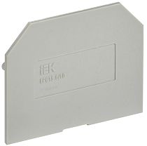 Заглушка для колодки клеммной CTS 6/10мм2 серая  IEK