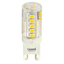 Лампа Светодиодная General  GLDEN-G9-5-P-220-6500 5/100/500
