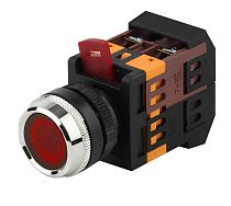 Кнопка ЭРА ABLFS-22 красный d22мм неон/240В 1з+1р (10/400/3200)