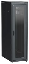 ITK LINEA N 42U 800х1000мм стеклянная передняя дверь задняя металлическая черный IEK