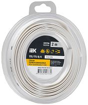 Трубка термоусадочная ТТУ нг-LS 8/4 белая (2м/упак)  IEK
