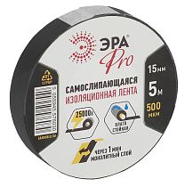 Изолента ЭРА PRO PROSELF самослипающаяся 15мм х 5м черная