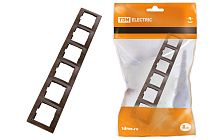 Рамка 6 постовая горизонтальная "ЭКО" (бук) "Таймыр"  TDM