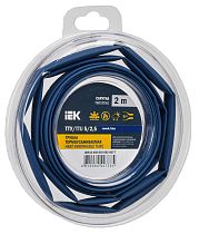 Трубка термоусадочная ТТУ нг-LS 5/2,5 синяя (2м/упак)  IEK