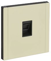 FORTE&PIANO Розетка компьютерная RJ45 кат.6 FP831M металл серый сланец IEK