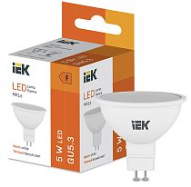 Лампа LED MR16 410lm 3000K GU5  IEK