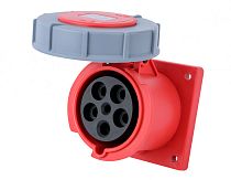 Розетка для скрытой проводки 3Р+РЕ+N 63А 380В IP67 РЩ-103