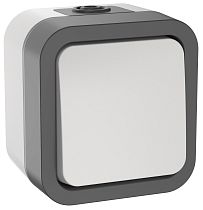 TORS Переключатель одноклавишный 10А IP55 TS201 белый  IEK