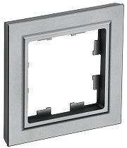 BRITE Рамка 1-местная РУ-1-БрС сталь  IEK