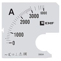 Шкала сменная для A961 3000/5А-1,5 EKF PROxima Шкала сменная для A961 3000/5А-1,5 EKF PROxima