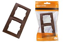 Рамка 2-х постовая горизонтальная "ЭКО" (бук) "Таймыр"  TDM