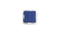 AtlasDesign Аквамарин Выключатель 3-клавишный сх.1+1+1  10АХ Systeme Electric (Schneider Electric)
