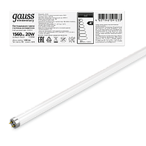 Лампа светодиодная Gauss Elementary T8 Glass 1200мм G13 20Вт 1560lm 4000K Лампа светодиодная Gauss Elementary T8 Glass 1200мм G13 20Вт 1560lm 4000K