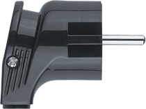 Вилка Navigator NCA-PL04-16A-E-BL угловая с заземлением черная