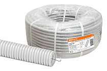 Труба гофрированная ПВХ d 40 с зондом (25 м) легкая  TDM