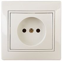 Розетка ЭРА Intro Plano 1-201-02 16А 250В слоновая кость без заземления