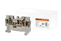 Зажим клеммный безвинтовой (ЗКБ) 2,5 мм2 31А серый  TDM