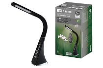 Светильник светодиодный-часы СНЧ-2, 5 Вт, календ., терм-р, 5000 К, сенсор-диммер, USB, черный,  TDM Светильник светодиодный-часы СНЧ-2, 5 Вт, календ., терм-р, 5000 К, сенсор-диммер, USB, черный,  TDM