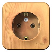 Blanca открытая установка без пластины Ясень Розетка с заземлением, 16А Systeme Electric (Schneider Electric)