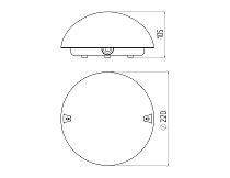 Светильник ЖКХ ЭРА НБП 06-60-102 Сириус с фото-шумовым датчиком IP20 E27 max 60Вт D220 круг белый акустический