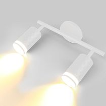 Спот на основании GWL-2GU10-M-IP20 Двойной Белый С боковым рассеивателем Кирпич