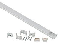 Комплект с накладным анодированным профилем ЭРА 1506 CAB262 16х6мм, 2м