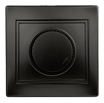 Светорегулятор Intro Plano 1-401-05 (диммер) поворотный, 600Вт 230В, IP20, скрытой установки, антрацит