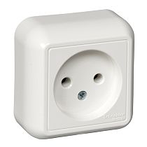 ПРИМА О/У Сл. кость Розетка 1-ая б/з 10А Systeme Electric (Schneider Electric)