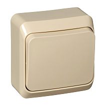 ЭТЮД открытая установка Кремовый Выключатель кнопочный Systeme Electric (Schneider Electric)