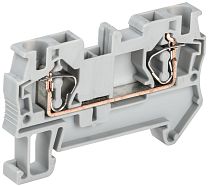 Клемма пружинная КПИ 2в-4 41А серая  IEK