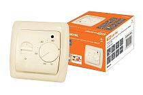 Термостат для теплых полов ТТП 16А 250В с датчиком 3м "Онега" сл. кость  TDM