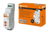 Реле времени РВО1-ВКЛ-0,1с/10дн-8А-12/230В-DIN (зад.вкл., 0,1с-10дней, 12-230В AC/DC)  TDM