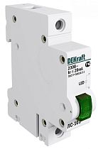 Лампа сигнальная на DIN-рейку 1P ЗЕЛЕНАЯ LED ЛС-101 220В DEKraft
