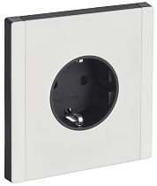 FORTE&PIANO Розетка 1-местная с заземлением без защитных шторок винтовое крепление 16А FP216M металл белый IEK