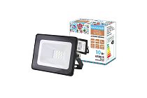 Прожектор светодиодный СДО-04-010Н 10 Вт, 6500 К, IP65, черный, Народный TDM
