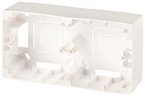 Коробка ЭРА 12 12-6102-15 для накладного монтажа механизмов перламутр двойная