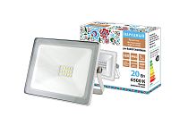 Прожектор светодиодный СДО-04-020Н 20 Вт, 6500 К, IP65, белый, Народный TDM