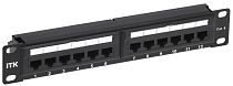 ITK 1U патч-панель кат.6 UTP 12 портов 10" Dual IDC IEK