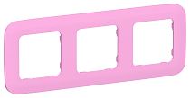 FLITE Рамка 3-местная РУ-3-А-ФлПр пурпурный IEK