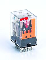 Промежуточное реле 4 контакта с LED индикацией и TEST функцией 3А 36В AC ПР-102 DEKraft