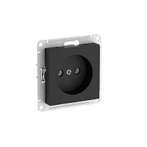AtlasDesign Карбон Розетка без заземления без шторок, 16А, мех., быстрозажим. клемм