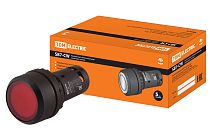 Кнопка SB7-CW3462-220V(LED) d22мм, 1р красная  TDM