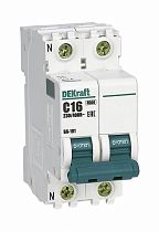 Автоматический выключатель 1P+N 25А х-ка D ВА-101 4,5кА DEKraft