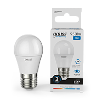 Лампа светодиодная Gauss Elementary Шар 12Вт 950lm 6500K Е27